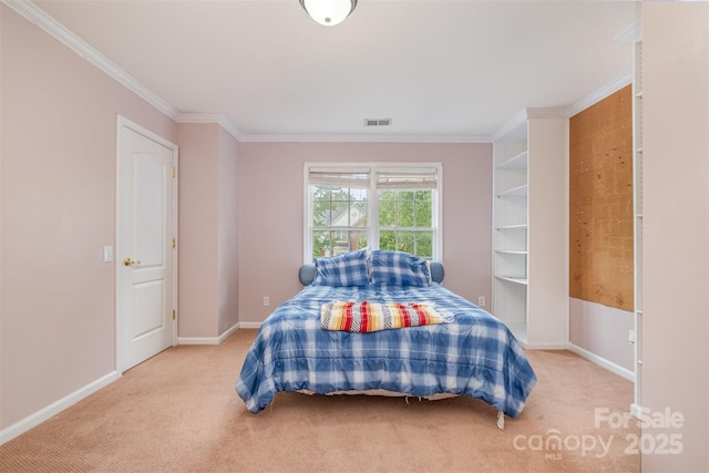 8219 Beardsley Dr, Charlotte, NC 28269 - bedroom with crown molding, carpet floors, and baseboards