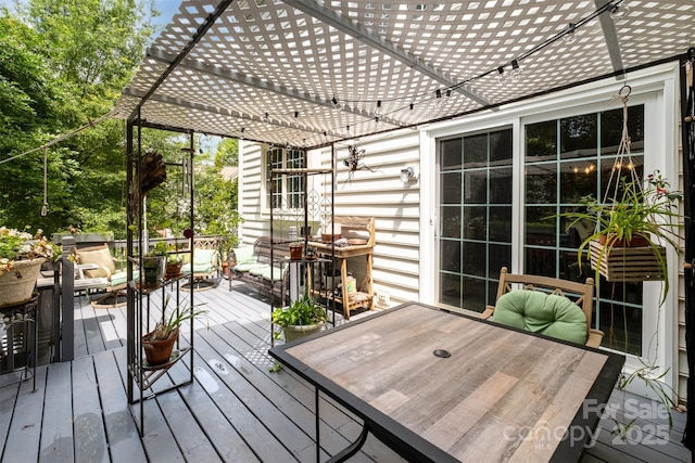 8219 Beardsley Dr, Charlotte, NC 28269 - wooden terrace with outdoor dining space