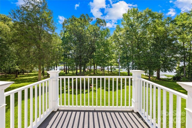 49009 Dockside Ln Unit D, Albemarle, NC 28001 - deck featuring a yard