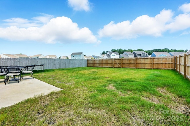 133 Aspire Cir, Wingate, NC 28174 - view of yard with a residential view and a patio area