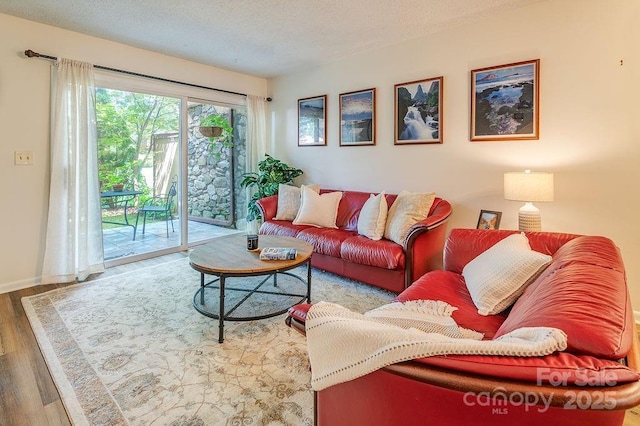 118 Colony Dr, Arden, NC 28704 - living area featuring wood finished floors and a textured ceiling
