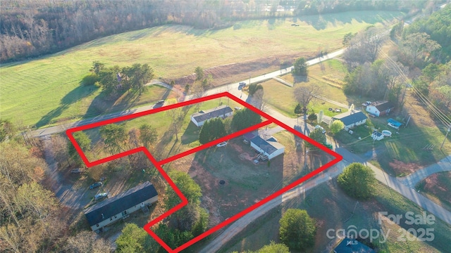 110 Dorothy Ln, Mooresville, NC 28117 - aerial view of sparsely populated area featuring property parcel outlined