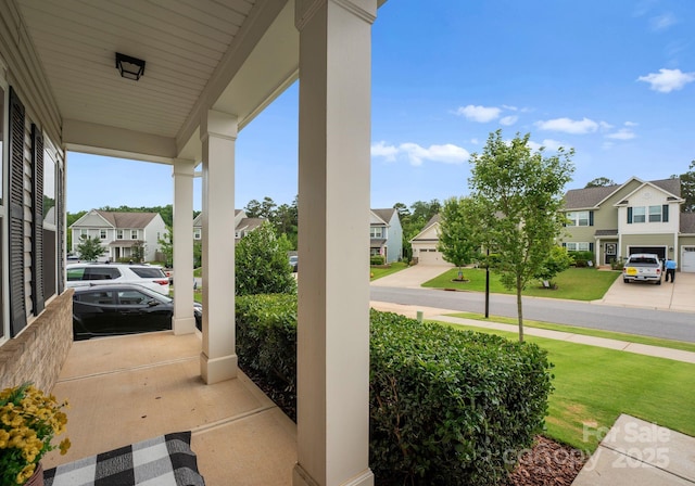204 Fesperman Cir, Troutman, NC 28166 - porch with a residential view