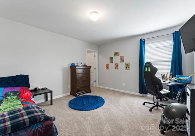 204 Fesperman Cir, Troutman, NC 28166 - carpeted bedroom with baseboards and an office area