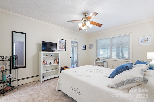 58 Campbell Creek Rd, Maggie Valley, NC 28751 - carpeted bedroom with ornamental molding and ceiling fan