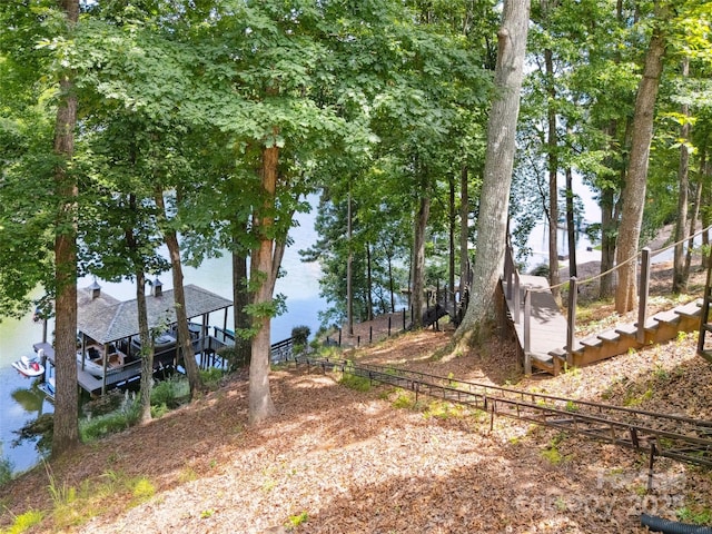 2004 Marquesas Ave, Tega Cay, SC 29708 - view of yard featuring a water view
