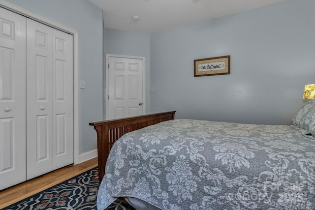 2790 Twin Oaks Dr, Morganton, NC 28655 - bedroom with wood finished floors and a closet