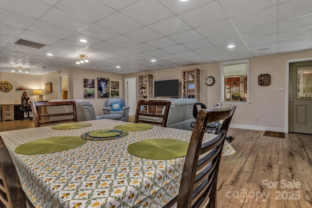 2790 Twin Oaks Dr, Morganton, NC 28655 - dining area featuring a paneled ceiling and wood finished floors