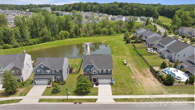 207 Welcombe St, Mooresville, NC 28115 - aerial perspective of suburban area with a large body of water