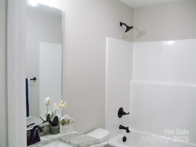 1802 Cooper Ave, Kannapolis, NC 28081 - bathroom with toilet, bathtub / shower combination, and vanity