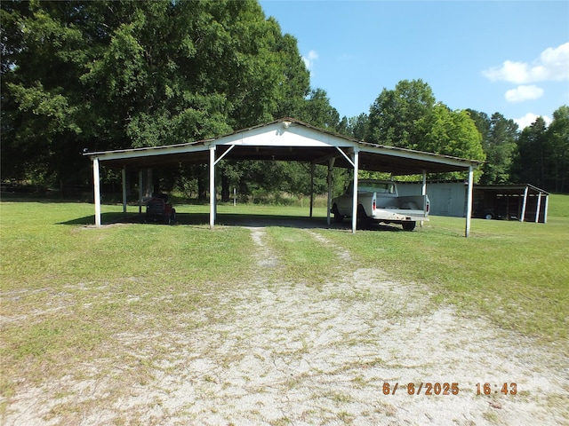 2742 Flat Creek Rd, Lancaster, SC 29720 - dock area with a yard