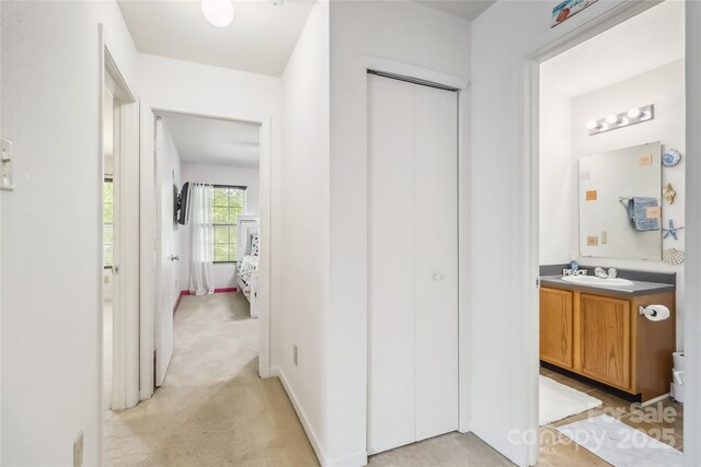 925 Skywatch Ln, Monroe, NC 28112 - corridor with a sink