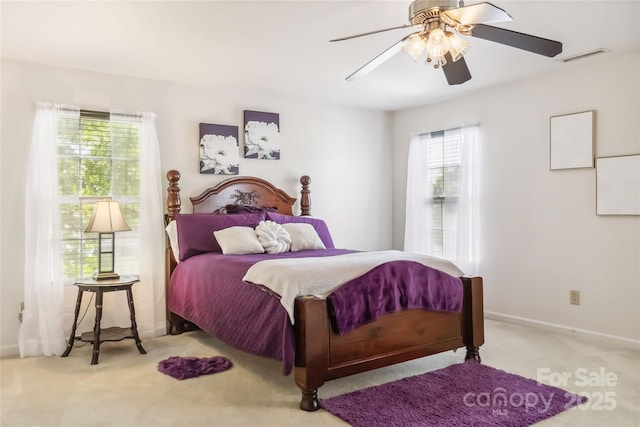 925 Skywatch Ln, Monroe, NC 28112 - carpeted bedroom with ceiling fan and baseboards