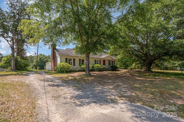 3595 Mt Holly Rd, Edgemoor, SC 29712 - view of front of home with a chimney