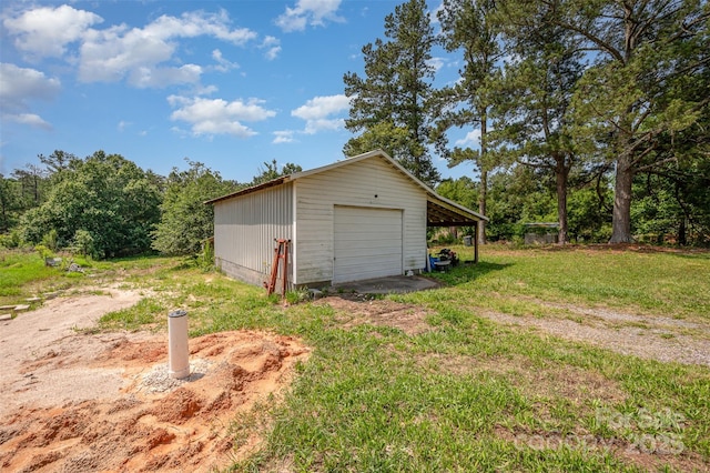3595 Mt Holly Rd, Edgemoor, SC 29712 - garage with a garage and driveway