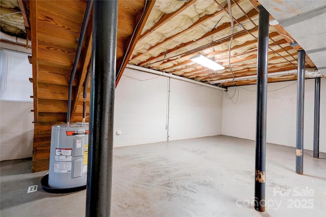 3043 Charles Rd, Shelby, NC 28152 - unfinished basement featuring water heater