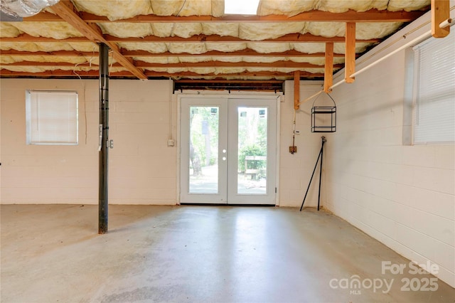 3043 Charles Rd, Shelby, NC 28152 - basement featuring french doors