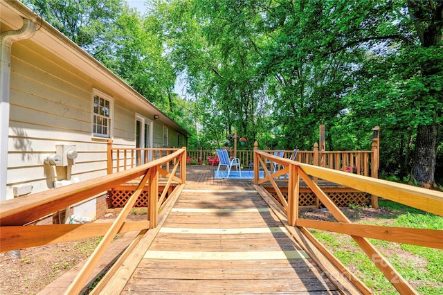 3043 Charles Rd, Shelby, NC 28152 - view of wooden terrace