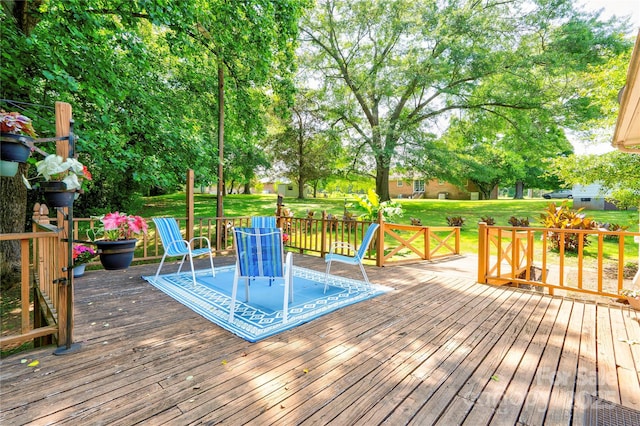 3043 Charles Rd, Shelby, NC 28152 - deck featuring a lawn