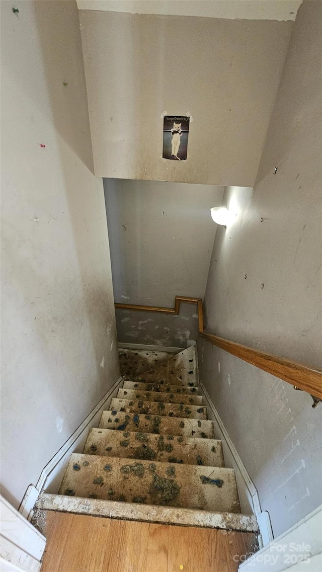 4227 Kiser Woods Dr SW, Concord, NC 28025 - stairs with baseboards