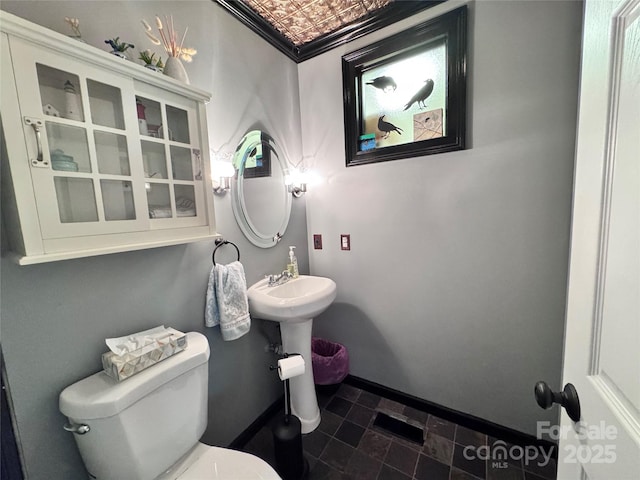 67 Cliffview Dr, Asheville, NC 28803 - half bathroom featuring toilet and baseboards