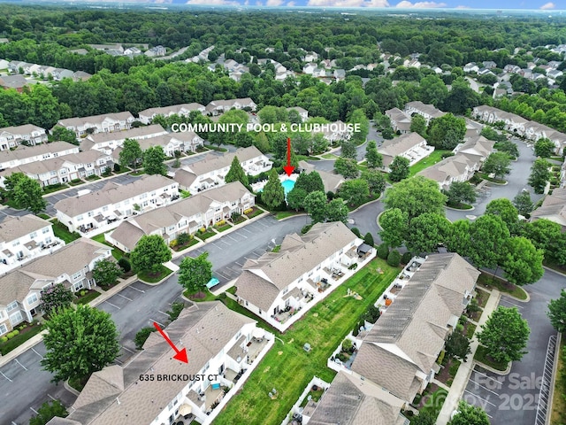 635 Brickdust Ct, Fort Mill, SC 29708 - aerial perspective of suburban area
