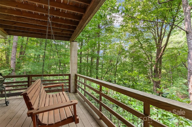 608 Brandywine Rd, Waynesville, NC 28786 - view of deck
