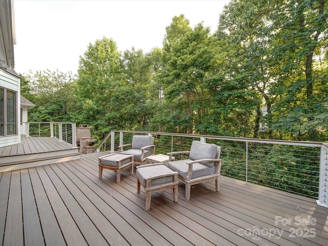 15708 Eagleview Dr, Charlotte, NC 28278 - deck with view of wooded area
