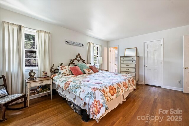 6434 Sardis Rd, Charlotte, NC 28270 - bedroom featuring wood finished floors and baseboards