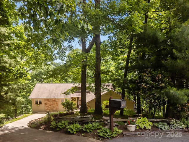 110 Spring Path, Hendersonville, NC 28739 - view of front of house with driveway