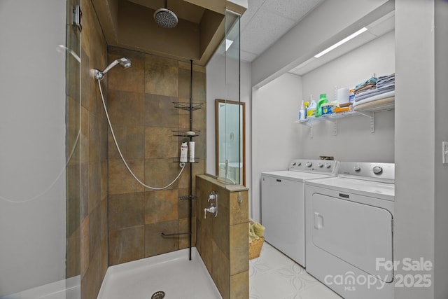 110 Spring Path, Hendersonville, NC 28739 - washroom with washing machine and dryer