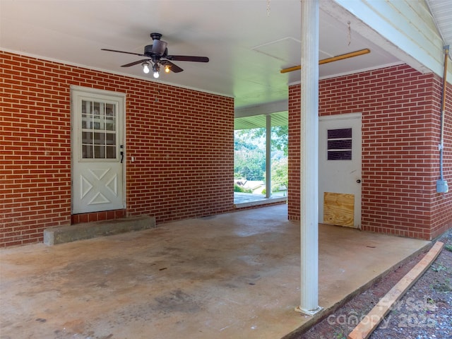 191 Rolling Green Dr, Sylva, NC 28779 - view of patio / terrace featuring a ceiling fan