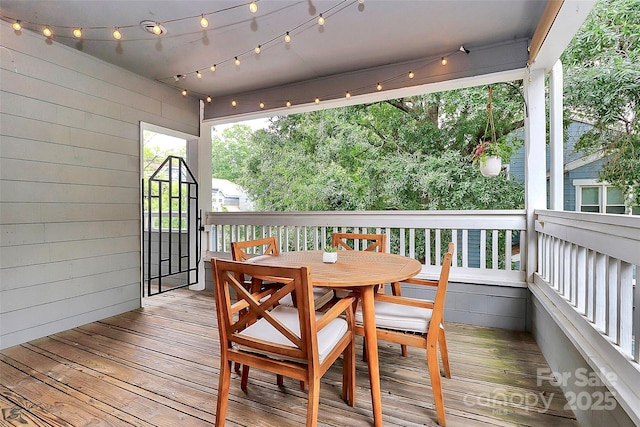 433 W 8th St Unit 66, Charlotte, NC 28202 - wooden deck with outdoor dining space