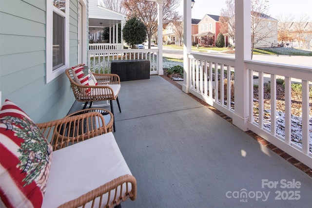 15907 Rose Glenn Ln, Davidson, NC 28036 - covered porch featuring a residential view