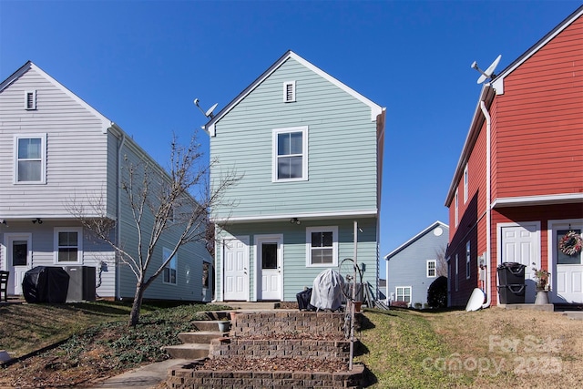 15907 Rose Glenn Ln, Davidson, NC 28036 - rear view of property with a yard