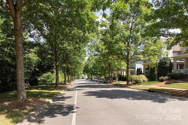 15907 Rose Glenn Ln, Davidson, NC 28036 - view of asphalt road with curbs and sidewalks