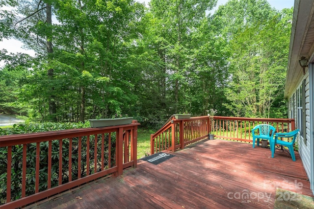 38 Hidden Forest Dr, Hendersonville, NC 28792 - view of wooden deck