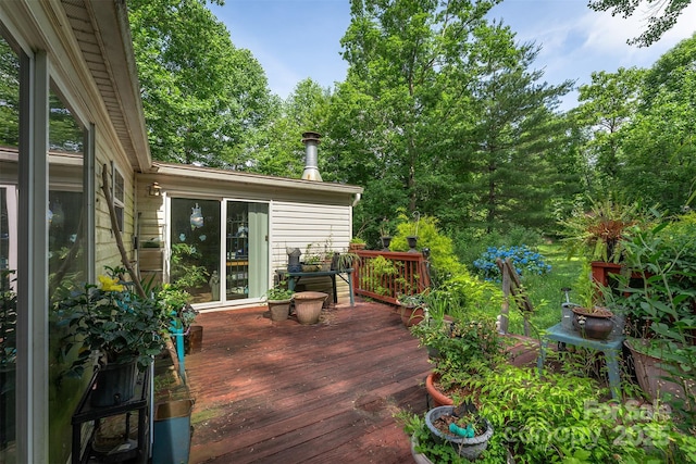 38 Hidden Forest Dr, Hendersonville, NC 28792 - view of wooden terrace