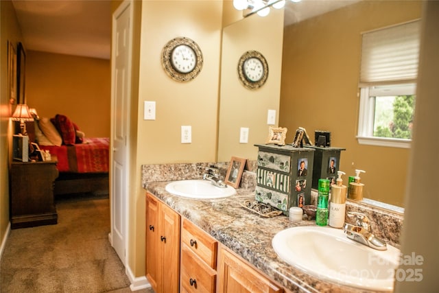 171 Shores Way, Boone, NC 28607 - ensuite bathroom with double vanity and baseboards