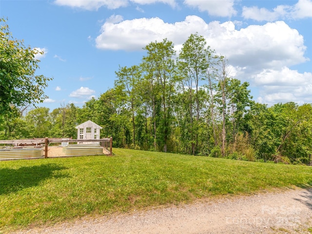 540 Windswept Ridge Rd, Canton, NC 28716 - view of yard featuring a forest view