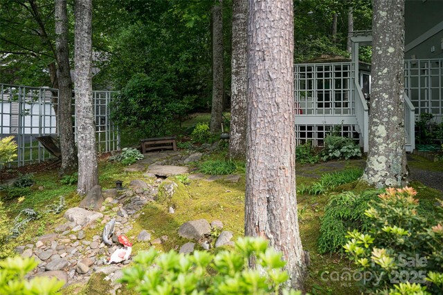7 White Palmer Ct, Biltmore Lake, NC 28715 - view of yard
