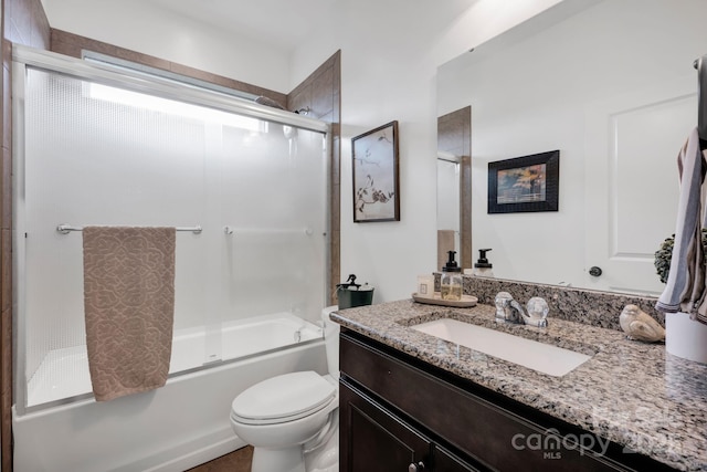 246 Bushney Loop, Mooresville, NC 28115 - full bathroom featuring vanity, toilet, and enclosed tub / shower combo