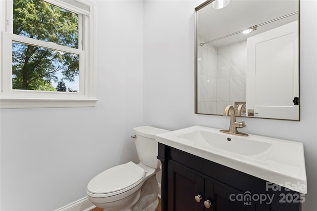18733 Bluff Point Rd, Cornelius, NC 28031 - bathroom featuring vanity and toilet