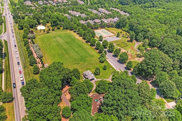 18733 Bluff Point Rd, Cornelius, NC 28031 - aerial view of property and surrounding area with a highway