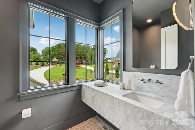 213 Crest Ct, Weddington, NC 28104 - bathroom with vanity