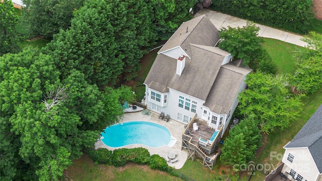 7704 Ninth Fairway Ln, Mint Hill, NC 28227 - view of subject property featuring a pool area