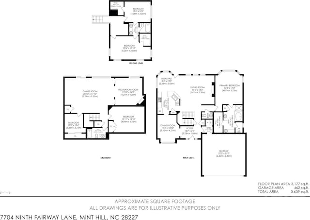 7704 Ninth Fairway Ln, Mint Hill, NC 28227 - view of home floor plan