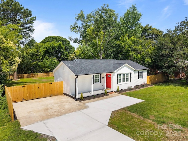 1319 Mt Gallant Rd, Rock Hill, SC 29732 - ranch-style house with a shingled roof, concrete driveway, and a gate