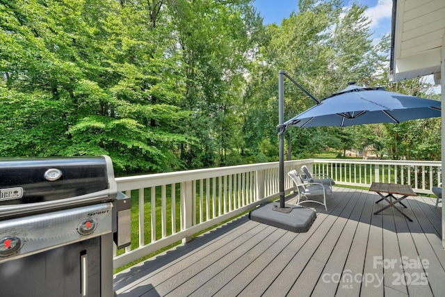 145 Fairway View Dr, Etowah, NC 28729 - wooden deck featuring area for grilling