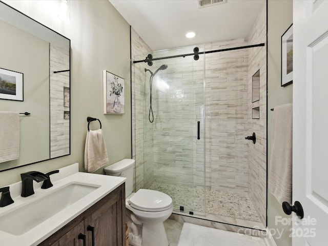 105 Beech Bluff Dr, Mount Holly, NC 28120 - full bathroom with vanity and a shower stall